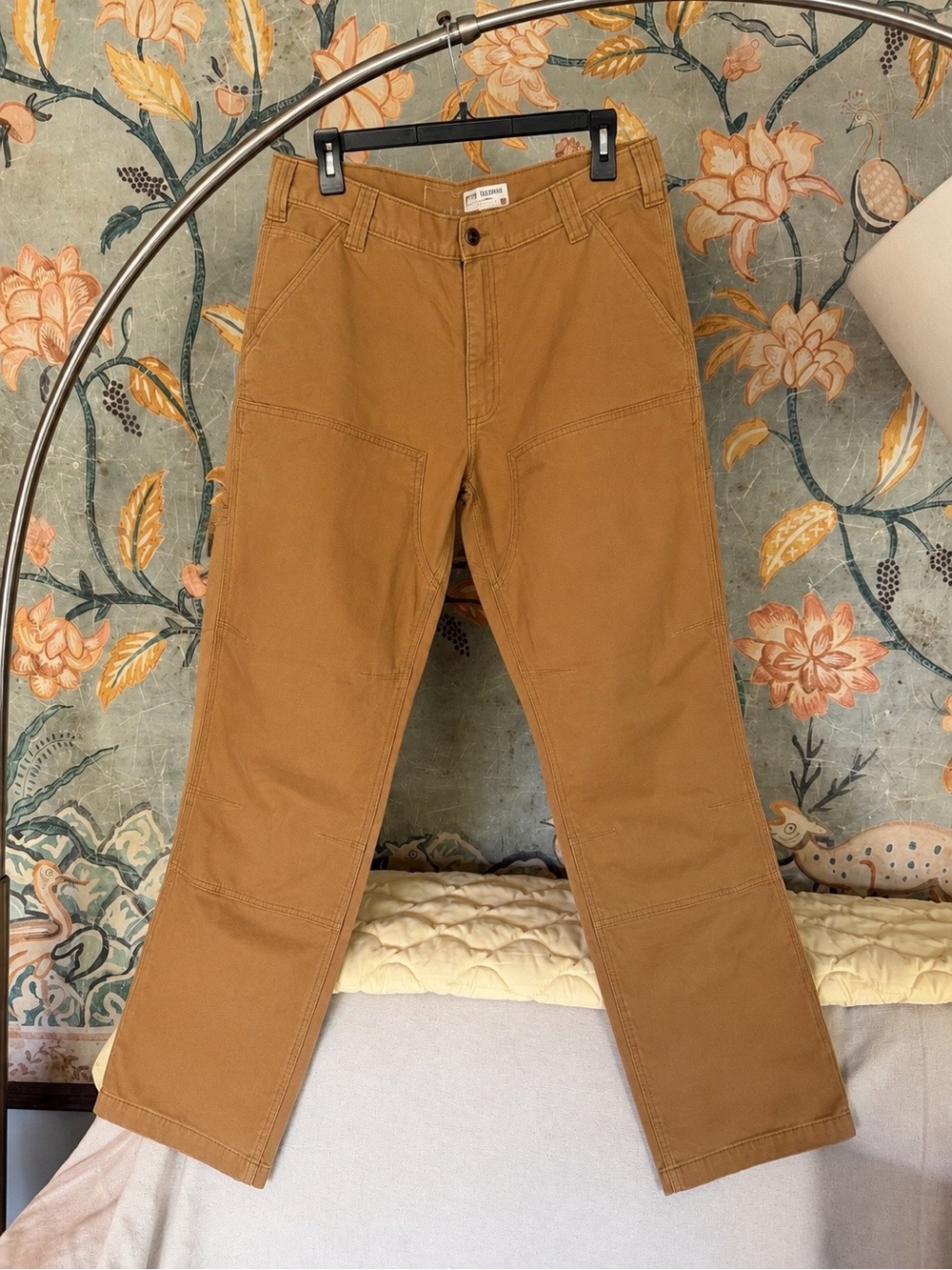 Carhartt Rugged Flex Double Front Utility Work Pants 35x32 Relaxed Tan